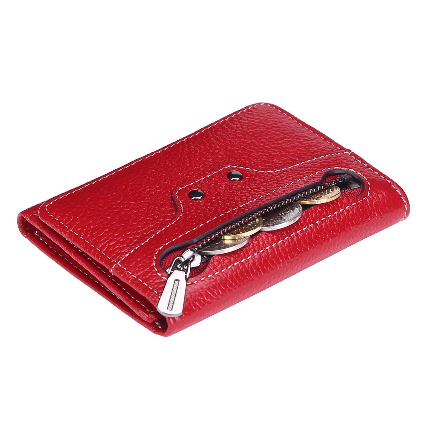 3622 Small Leather Wallet , Slim Compact Credit Card Holder Rfid Blocking